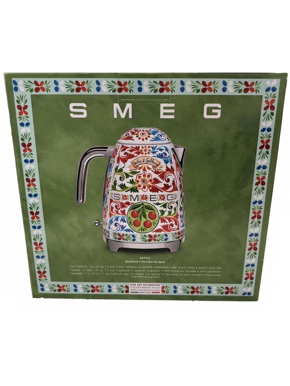 New In Box Smeg x Dolce & Gabbana Electric Kettle Sicily Is My Love - Picture 2 of 7